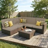 image:imageSmiry Printed Couch Cushion Covers Stretch Couch Covers for Sofa  Soft Washable Sofa Slipcover NonSlip Patio Furniture Protector for Indoor and Outdoor 3 PackTaupe
