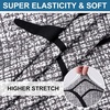 image:imageSmiry Printed Couch Cushion Covers Stretch Couch Covers for Sofa  Soft Washable Sofa Slipcover NonSlip Patio Furniture Protector for Indoor and Outdoor 3 PackGrey and Black