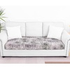 image:imageSmiry Printed Couch Cushion Covers Stretch Couch Covers for Sofa  Soft Washable Sofa Slipcover NonSlip Patio Furniture Protector for Indoor and Outdoor 3 PackBrown and White