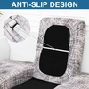 image:imageSmiry Printed Couch Cushion Covers Stretch Couch Covers for Sofa  Soft Washable Sofa Slipcover NonSlip Patio Furniture Protector for Indoor and Outdoor 3 PackBrown and White