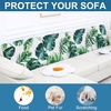 image:imageSmiry Printed Couch Cushion Covers Stretch Couch Covers for Sofa  Soft Washable Sofa Slipcover NonSlip Patio Furniture Protector for Indoor and Outdoor 3 PackGreen