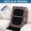 image:imageSmiry Printed Couch Cushion Covers Stretch Couch Covers for Sofa  Soft Washable Sofa Slipcover NonSlip Patio Furniture Protector for Indoor and Outdoor 3 PackRed and Black