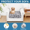 image:imageSmiry Printed Couch Cushion Covers Stretch Couch Covers for Sofa  Soft Washable Sofa Slipcover NonSlip Patio Furniture Protector for Indoor and Outdoor 3 PackGrey and Black