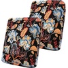 image:imageSmiry Printed Couch Cushion Covers Stretch Couch Covers for Sofa  Soft Washable Sofa Slipcover NonSlip Patio Furniture Protector for Indoor and Outdoor 3 PackBlack and Orange