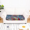 image:imageSmiry Printed Couch Cushion Covers Stretch Couch Covers for Sofa  Soft Washable Sofa Slipcover NonSlip Patio Furniture Protector for Indoor and Outdoor 3 PackBlue Green