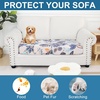 image:imageSmiry Printed Couch Cushion Covers Stretch Couch Covers for Sofa  Soft Washable Sofa Slipcover NonSlip Patio Furniture Protector for Indoor and Outdoor 3 PackBeige