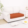 image:imageSmiry Printed Couch Cushion Covers Stretch Couch Covers for Sofa  Soft Washable Sofa Slipcover NonSlip Patio Furniture Protector for Indoor and Outdoor 3 PackRust