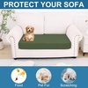 image:imageSmiry Printed Couch Cushion Covers Stretch Couch Covers for Sofa  Soft Washable Sofa Slipcover NonSlip Patio Furniture Protector for Indoor and Outdoor 3 PackBronze Green