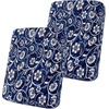 image:imageSmiry Printed Couch Cushion Covers Stretch Couch Covers for Sofa  Soft Washable Sofa Slipcover NonSlip Patio Furniture Protector for Indoor and Outdoor 3 PackNavy Blue
