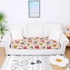 image:imageSmiry Printed Couch Cushion Covers Stretch Couch Covers for Sofa  Soft Washable Sofa Slipcover NonSlip Patio Furniture Protector for Indoor and Outdoor 3 PackOrange