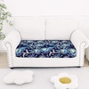 image:imageSmiry Printed Couch Cushion Covers Stretch Couch Covers for Sofa  Soft Washable Sofa Slipcover NonSlip Patio Furniture Protector for Indoor and Outdoor 3 PackBlue