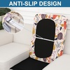 image:imageSmiry Printed Couch Cushion Covers Stretch Couch Covers for Sofa  Soft Washable Sofa Slipcover NonSlip Patio Furniture Protector for Indoor and Outdoor 3 PackOrange