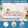 image:imageSmiry Printed Couch Cushion Covers Stretch Couch Covers for Sofa  Soft Washable Sofa Slipcover NonSlip Patio Furniture Protector for Indoor and Outdoor 3 PackOrange