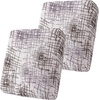 image:imageSmiry Printed Couch Cushion Covers Stretch Couch Covers for Sofa  Soft Washable Sofa Slipcover NonSlip Patio Furniture Protector for Indoor and Outdoor 3 PackBrown and White