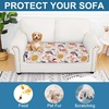 image:imageSmiry Printed Couch Cushion Covers Stretch Couch Covers for Sofa  Soft Washable Sofa Slipcover NonSlip Patio Furniture Protector for Indoor and Outdoor 3 PackOrange