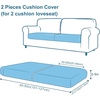 image:imageSmiry Printed Couch Cushion Covers Stretch Couch Covers for Sofa  Soft Washable Sofa Slipcover NonSlip Patio Furniture Protector for Indoor and Outdoor 3 PackBronze Green