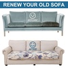 image:imageSmiry Printed Couch Cushion Covers Stretch Couch Covers for Sofa  Soft Washable Sofa Slipcover NonSlip Patio Furniture Protector for Indoor and Outdoor 3 PackBeige