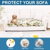 image:imageSmiry Printed Couch Cushion Covers Stretch Couch Covers for Sofa  Soft Washable Sofa Slipcover NonSlip Patio Furniture Protector for Indoor and Outdoor 3 PackBeige and Green
