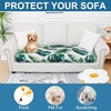 image:imageSmiry Printed Couch Cushion Covers Stretch Couch Covers for Sofa  Soft Washable Sofa Slipcover NonSlip Patio Furniture Protector for Indoor and Outdoor 3 PackGreen