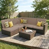 image:imageSmiry Printed Couch Cushion Covers Stretch Couch Covers for Sofa  Soft Washable Sofa Slipcover NonSlip Patio Furniture Protector for Indoor and Outdoor 3 PackMocha
