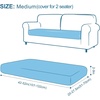 image:imageSmiry Printed Couch Cushion Covers Stretch Couch Covers for Sofa  Soft Washable Sofa Slipcover NonSlip Patio Furniture Protector for Indoor and Outdoor 3 PackGreen