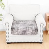 image:imageSmiry Printed Couch Cushion Covers Stretch Couch Covers for Sofa  Soft Washable Sofa Slipcover NonSlip Patio Furniture Protector for Indoor and Outdoor 3 PackBrown and White