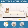 image:imageSmiry Printed Couch Cushion Covers Stretch Couch Covers for Sofa  Soft Washable Sofa Slipcover NonSlip Patio Furniture Protector for Indoor and Outdoor 3 PackCream