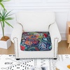 image:imageSmiry Printed Couch Cushion Covers Stretch Couch Covers for Sofa  Soft Washable Sofa Slipcover NonSlip Patio Furniture Protector for Indoor and Outdoor 3 PackBlue Green
