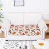 image:imageSmiry Printed Couch Cushion Covers Stretch Couch Covers for Sofa  Soft Washable Sofa Slipcover NonSlip Patio Furniture Protector for Indoor and Outdoor 3 PackOrange