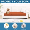 image:imageSmiry Printed Couch Cushion Covers Stretch Couch Covers for Sofa  Soft Washable Sofa Slipcover NonSlip Patio Furniture Protector for Indoor and Outdoor 3 PackRust