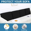 image:imageSmiry Printed Couch Cushion Covers Stretch Couch Covers for Sofa  Soft Washable Sofa Slipcover NonSlip Patio Furniture Protector for Indoor and Outdoor 3 PackBlack