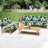 image:imageSmiry Printed Couch Cushion Covers Stretch Couch Covers for Sofa  Soft Washable Sofa Slipcover NonSlip Patio Furniture Protector for Indoor and Outdoor 3 PackGreen