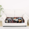 image:imageSmiry Printed Couch Cushion Covers Stretch Couch Covers for Sofa  Soft Washable Sofa Slipcover NonSlip Patio Furniture Protector for Indoor and Outdoor 3 PackBlack and Orange