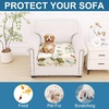 image:imageSmiry Printed Couch Cushion Covers Stretch Couch Covers for Sofa  Soft Washable Sofa Slipcover NonSlip Patio Furniture Protector for Indoor and Outdoor 3 PackBeige and Green