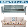 image:imageSmiry Printed Couch Cushion Covers Stretch Couch Covers for Sofa  Soft Washable Sofa Slipcover NonSlip Patio Furniture Protector for Indoor and Outdoor 3 PackOrange