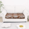 image:imageSmiry Printed Couch Cushion Covers Stretch Couch Covers for Sofa  Soft Washable Sofa Slipcover NonSlip Patio Furniture Protector for Indoor and Outdoor 3 PackBrown and Blue