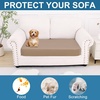 image:imageSmiry Printed Couch Cushion Covers Stretch Couch Covers for Sofa  Soft Washable Sofa Slipcover NonSlip Patio Furniture Protector for Indoor and Outdoor 3 PackMocha