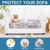 image:imageSmiry Printed Couch Cushion Covers Stretch Couch Covers for Sofa  Soft Washable Sofa Slipcover NonSlip Patio Furniture Protector for Indoor and Outdoor 3 PackBrown and White