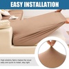 image:imageSmiry Waterproof Couch Cushion Covers Stretch Sofa Cushion Cover  Waterproof Elastic NonSlip Soft Washable Sofa Slipcover Furniture Protector for Pets Kid 3 PackCamel