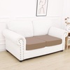 image:imageSmiry Waterproof Couch Cushion Covers Stretch Sofa Cushion Cover  Waterproof Elastic NonSlip Soft Washable Sofa Slipcover Furniture Protector for Pets Kid 3 PackMocha