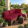 image:imageSmiry Waterproof Couch Cushion Covers Stretch Sofa Cushion Cover  Waterproof Elastic NonSlip Soft Washable Sofa Slipcover Furniture Protector for Pets Kid 3 PackWine Red