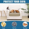 image:imageSmiry Waterproof Couch Cushion Covers Stretch Sofa Cushion Cover  Waterproof Elastic NonSlip Soft Washable Sofa Slipcover Furniture Protector for Pets Kid 3 PackKhaki
