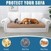 image:imageSmiry Waterproof Couch Cushion Covers Stretch Sofa Cushion Cover  Waterproof Elastic NonSlip Soft Washable Sofa Slipcover Furniture Protector for Pets Kid 3 PackCamel