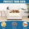 image:imageSmiry Waterproof Couch Cushion Covers Stretch Sofa Cushion Cover  Waterproof Elastic NonSlip Soft Washable Sofa Slipcover Furniture Protector for Pets Kid 3 PackBeige