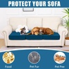 image:imageSmiry Waterproof Couch Cushion Covers Stretch Sofa Cushion Cover  Waterproof Elastic NonSlip Soft Washable Sofa Slipcover Furniture Protector for Pets Kid 3 PackDeep Teal