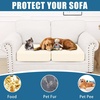 image:imageSmiry Waterproof Couch Cushion Covers Stretch Sofa Cushion Cover  Waterproof Elastic NonSlip Soft Washable Sofa Slipcover Furniture Protector for Pets Kid 3 PackBeige