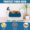 image:imageSmiry Waterproof Couch Cushion Covers Stretch Sofa Cushion Cover  Waterproof Elastic NonSlip Soft Washable Sofa Slipcover Furniture Protector for Pets Kid 3 PackDeep Teal