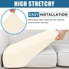 image:imageSmiry Waterproof Couch Cushion Covers Stretch Sofa Cushion Cover  Waterproof Elastic NonSlip Soft Washable Sofa Slipcover Furniture Protector for Pets Kid 3 PackBeige