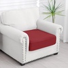image:imageSmiry Waterproof Couch Cushion Covers Stretch Sofa Cushion Cover  Waterproof Elastic NonSlip Soft Washable Sofa Slipcover Furniture Protector for Pets Kid 3 PackWine Red