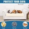 image:imageSmiry Waterproof Couch Cushion Covers Stretch Sofa Cushion Cover  Waterproof Elastic NonSlip Soft Washable Sofa Slipcover Furniture Protector for Pets Kid 3 PackBeige